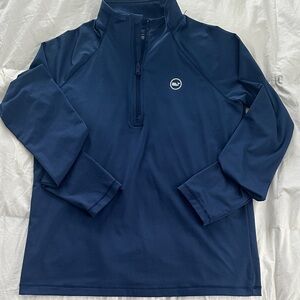 Vineyard Vines Sankaty Boys Blue Quarter Zip Pullover Size L